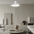 Ventilador de techo LED QATAR Blanco o Madera 50cm